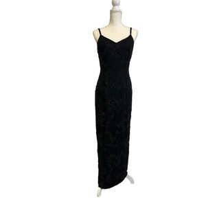 Sho Max Originals Black Pure‎ Silk Gown Size 8